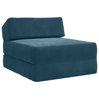 Divano Letto Pieghevole Blu 60 x 70 x 41 cm Tessuto | homemem39