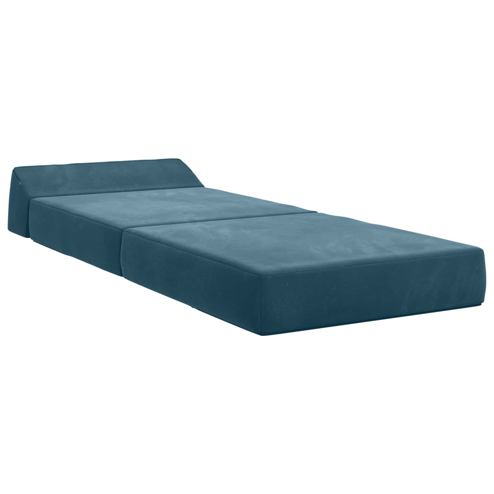 Divano Letto Pieghevole Blu 60 x 70 x 41 cm Tessuto | homemem39
