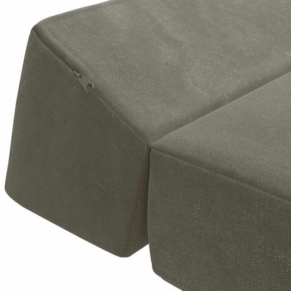 Divano Letto Pieghevole Grigio Chiaro 60 x 70 x 41 cm Tessuto | homemem39