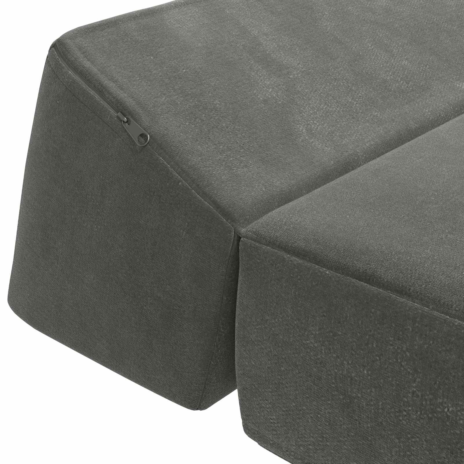 Divano Letto Pieghevole Grigio Scuro 60 x 70 x 41 cm Tessuto | homemem39