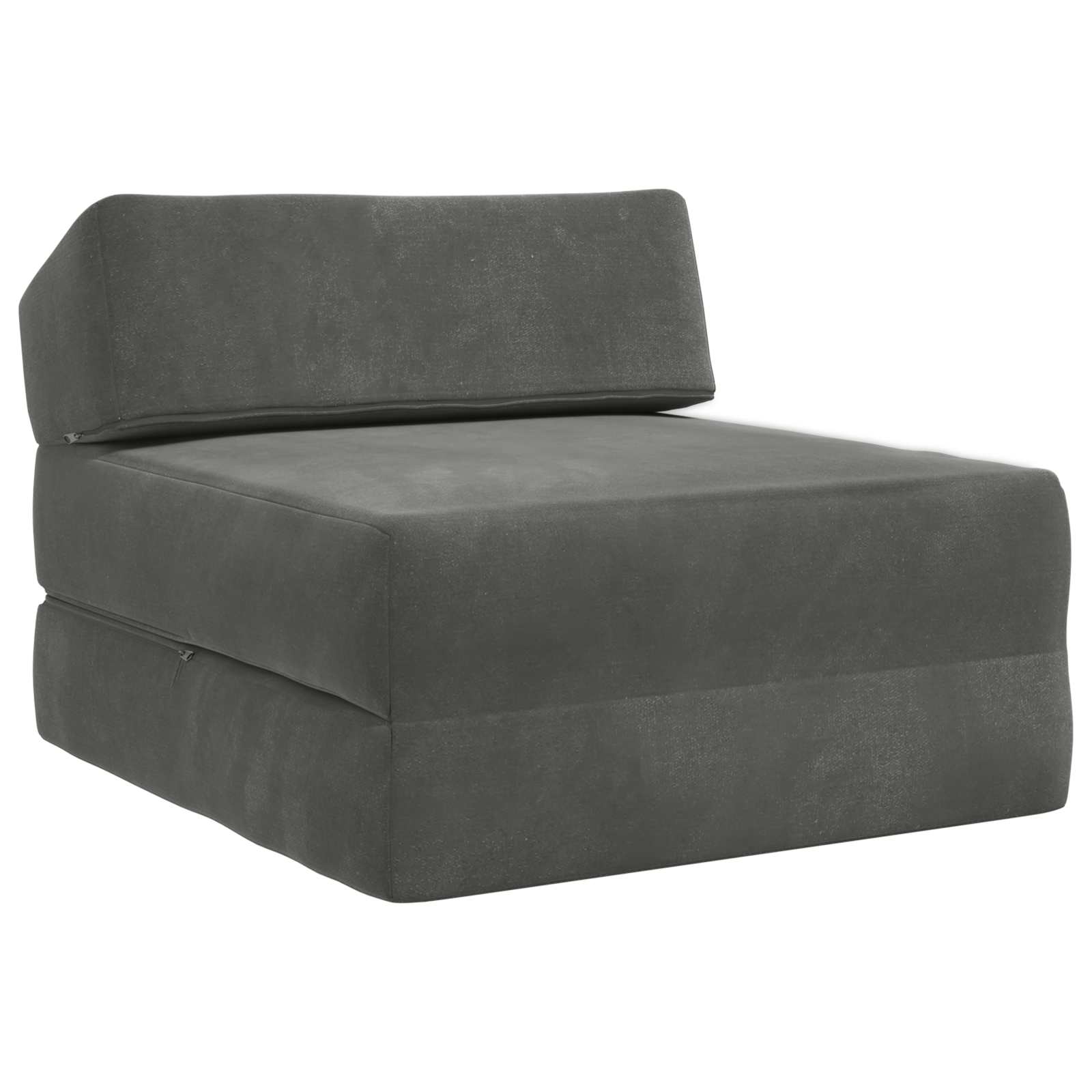 Divano Letto Pieghevole Grigio Scuro 60 x 70 x 41 cm Tessuto | homemem39