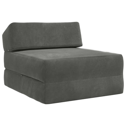 Divano Letto Pieghevole Grigio Scuro 60 x 70 x 41 cm Tessuto | homemem39