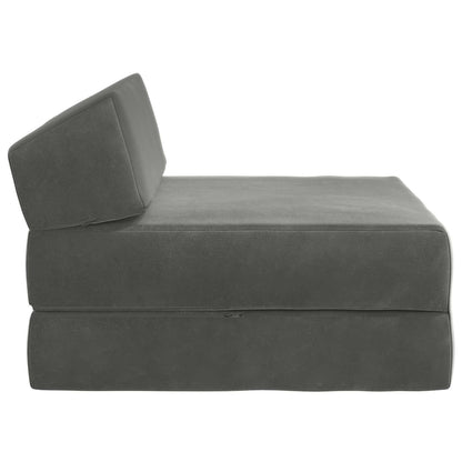 Divano Letto Pieghevole Grigio Scuro 60 x 70 x 41 cm Tessuto | homemem39