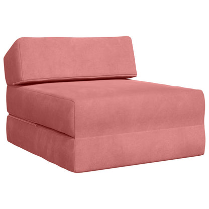 Divano Letto Pieghevole Rosa 60 x 70 x 41 cm Tessuto | homemem39