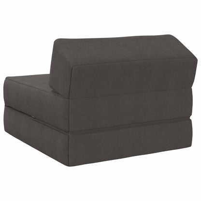 Divano Letto Pieghevole Grigio Scuro 60 x 70 x 41 cm Tessuto | homemem39