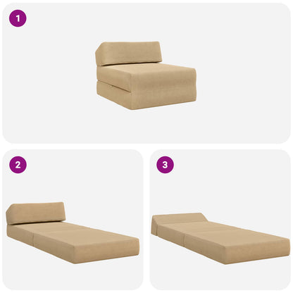 Divano Letto Pieghevole Verde Grigio 60 x 70 x 41 cm Tessuto | homemem39