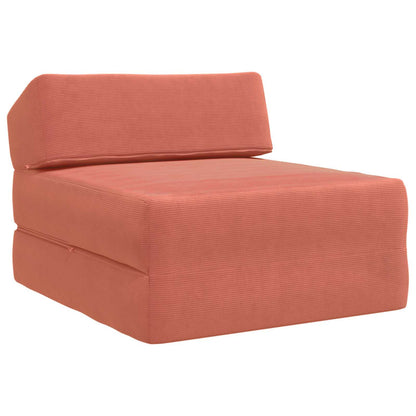 Divano Letto Pieghevole Rosso Arancio 60 x 70 x 41 cm Tessuto | homemem39
