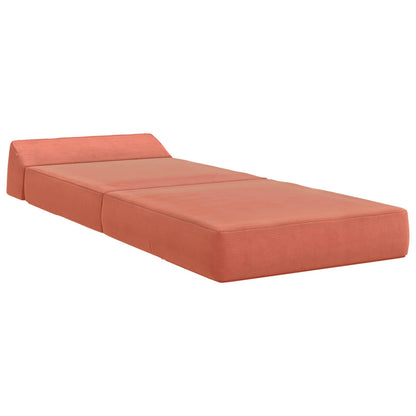Divano Letto Pieghevole Rosso Arancio 60 x 70 x 41 cm Tessuto | homemem39