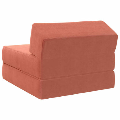 Divano Letto Pieghevole Rosso Arancio 60 x 70 x 41 cm Tessuto | homemem39