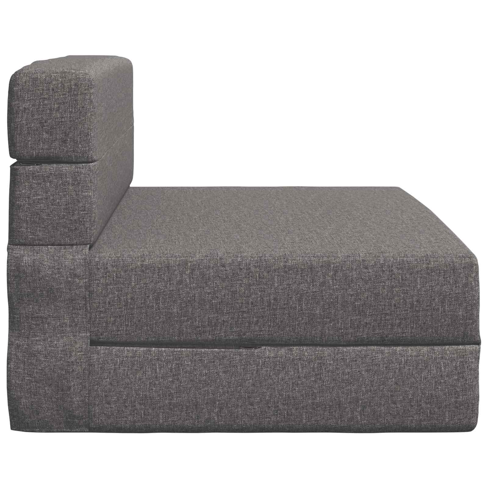Divano Letto Pieghevole Grigio Chiaro 70 x 72 x 60 cm Tessuto | homemem39
