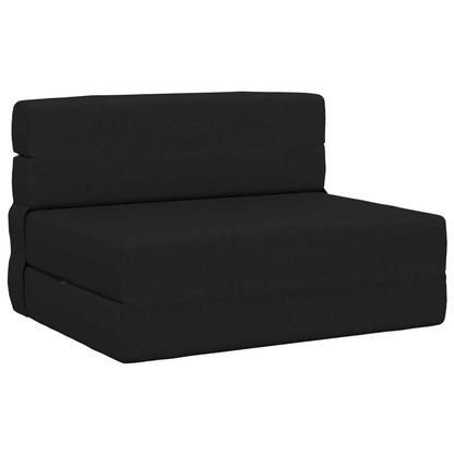 Divano Letto Pieghevole Nero 70 x 72 x 60 cm Tessuto | homemem39