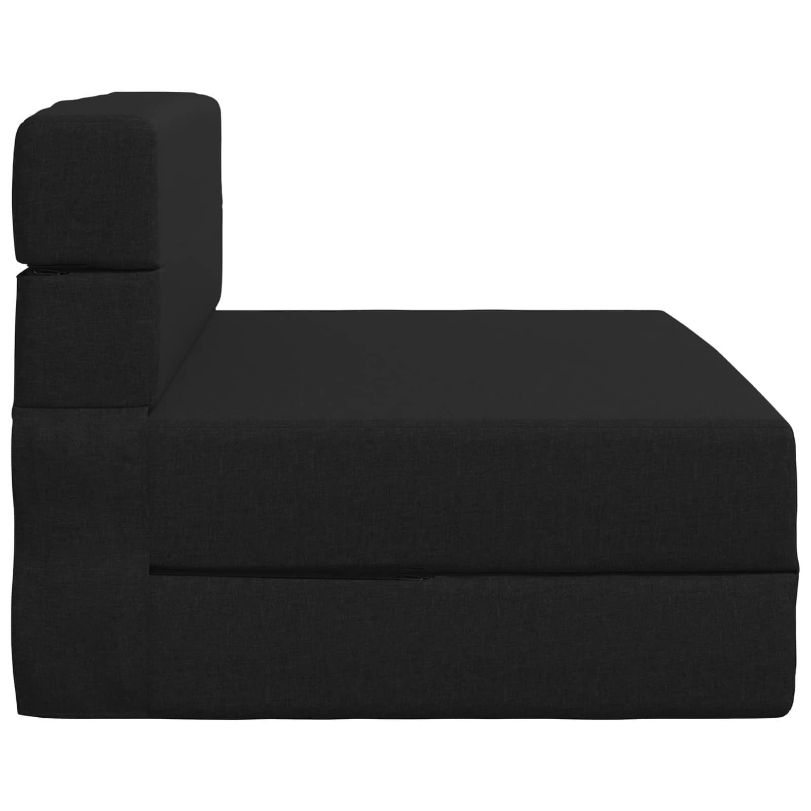 Divano Letto Pieghevole Nero 70 x 72 x 60 cm Tessuto | homemem39