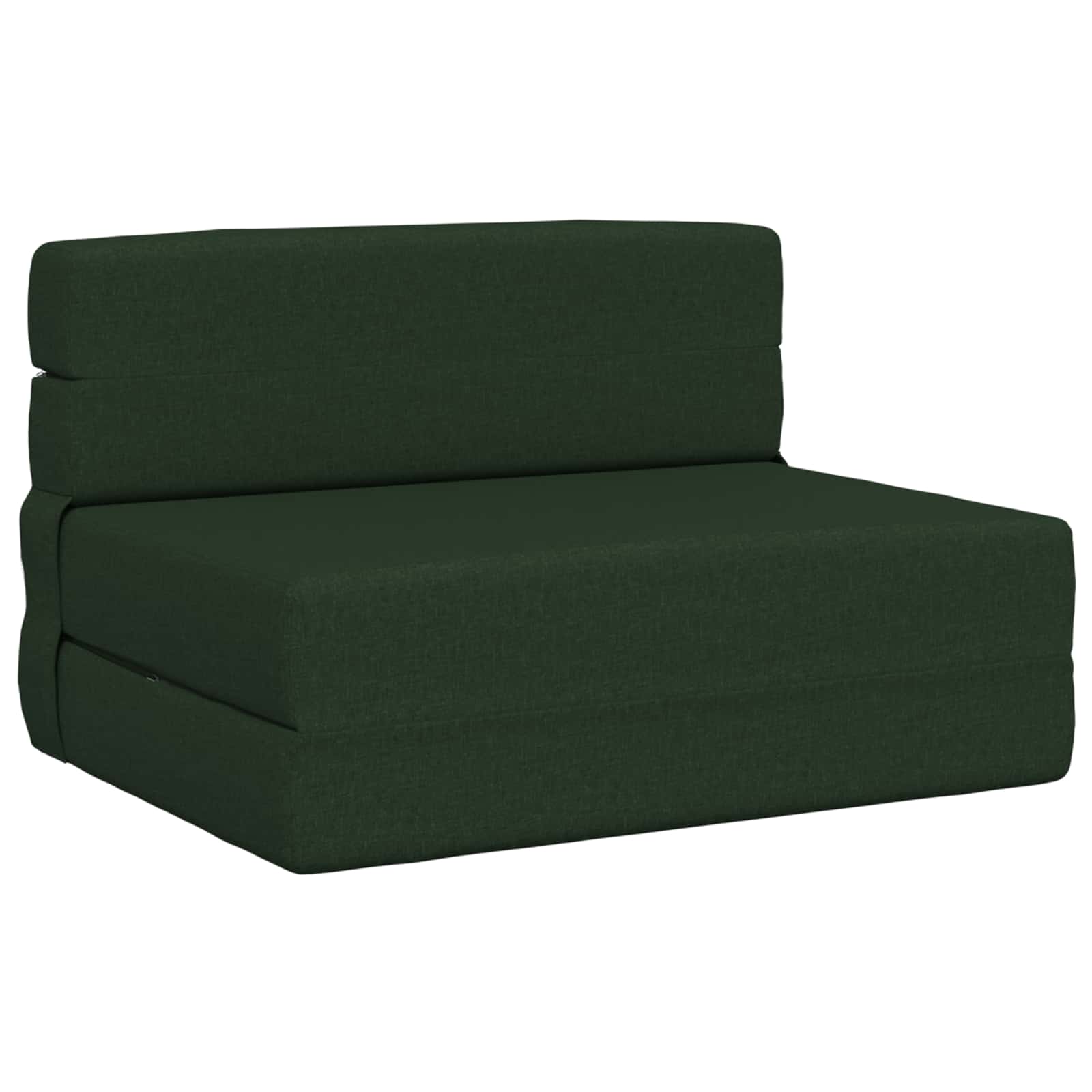 Divano Letto Pieghevole Verde Scuro 70 x 72 x 60 cm Tessuto | homemem39