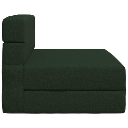 Divano Letto Pieghevole Verde Scuro 70 x 72 x 60 cm Tessuto | homemem39