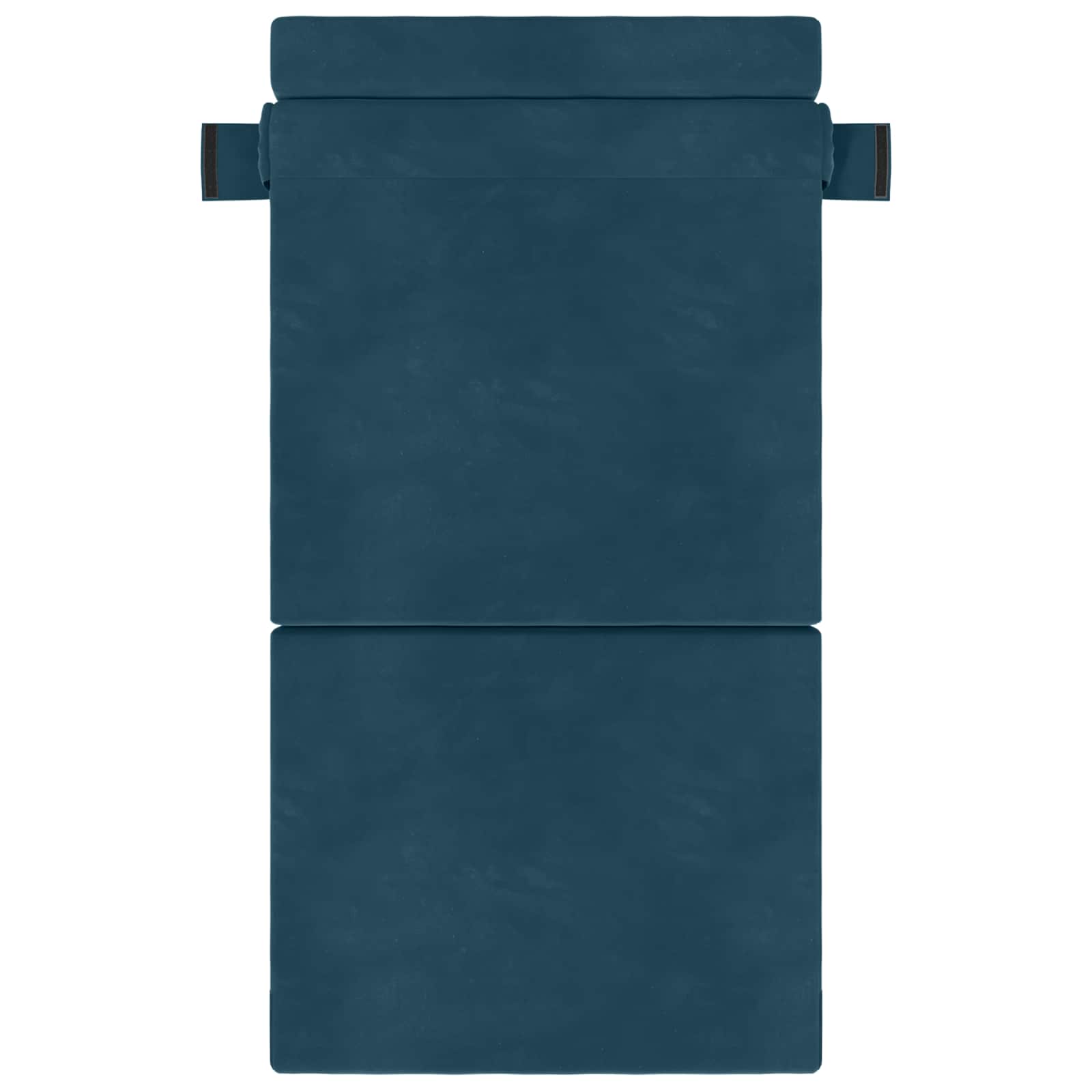 Divano Letto Pieghevole Blu 70 x 72 x 60 cm Tessuto | homemem39