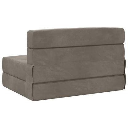 Divano Letto Pieghevole Grigio Chiaro 70 x 72 x 60 cm Tessuto | homemem39