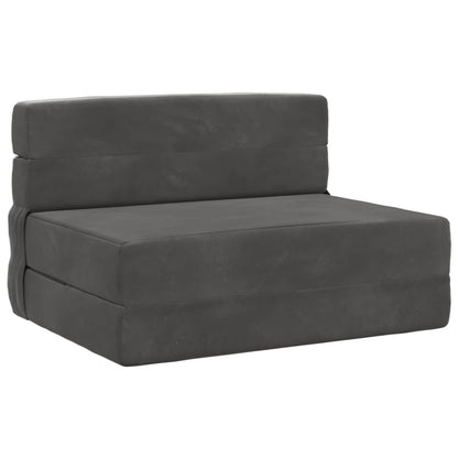 Divano Letto Pieghevole Grigio Scuro 70 x 72 x 60 cm Tessuto | homemem39