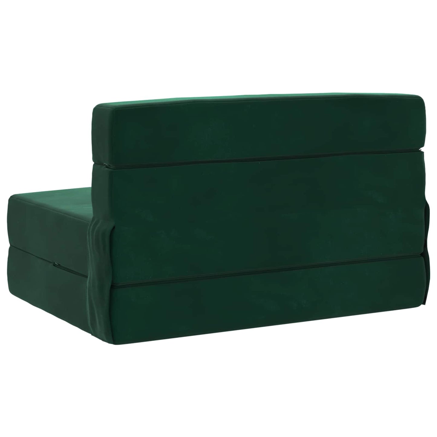 Divano Letto Pieghevole Verde Scuro 70 x 72 x 60 cm Tessuto | homemem39