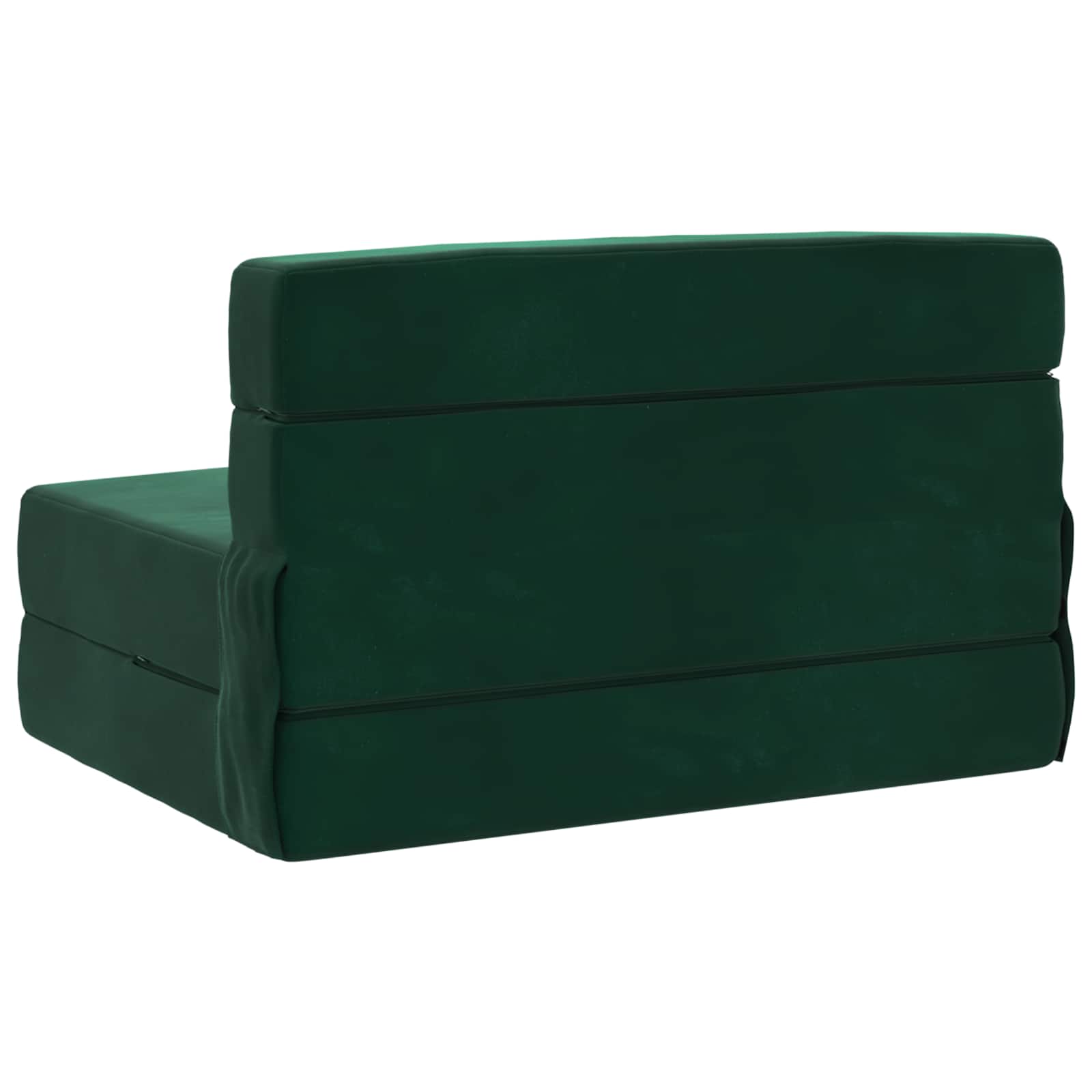 Divano Letto Pieghevole Verde Scuro 70 x 72 x 60 cm Tessuto | homemem39