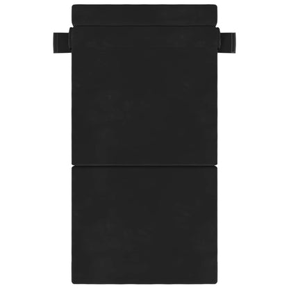 Divano Letto Pieghevole Nero 70 x 72 x 60 cm Tessuto | homemem39