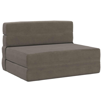 Divano Letto Pieghevole Grigio Chiaro 70 x 72 x 60 cm Tessuto | homemem39