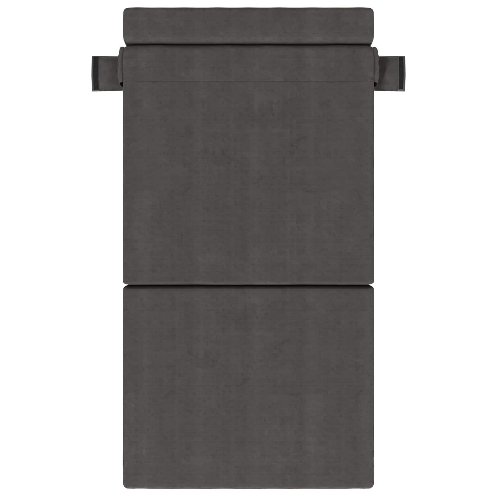 Divano Letto Pieghevole Grigio Scuro 70 x 72 x 60 cm Tessuto | homemem39