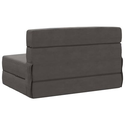 Divano Letto Pieghevole Grigio Scuro 70 x 72 x 60 cm Tessuto | homemem39