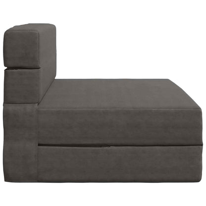 Divano Letto Pieghevole Grigio Scuro 70 x 72 x 60 cm Tessuto | homemem39