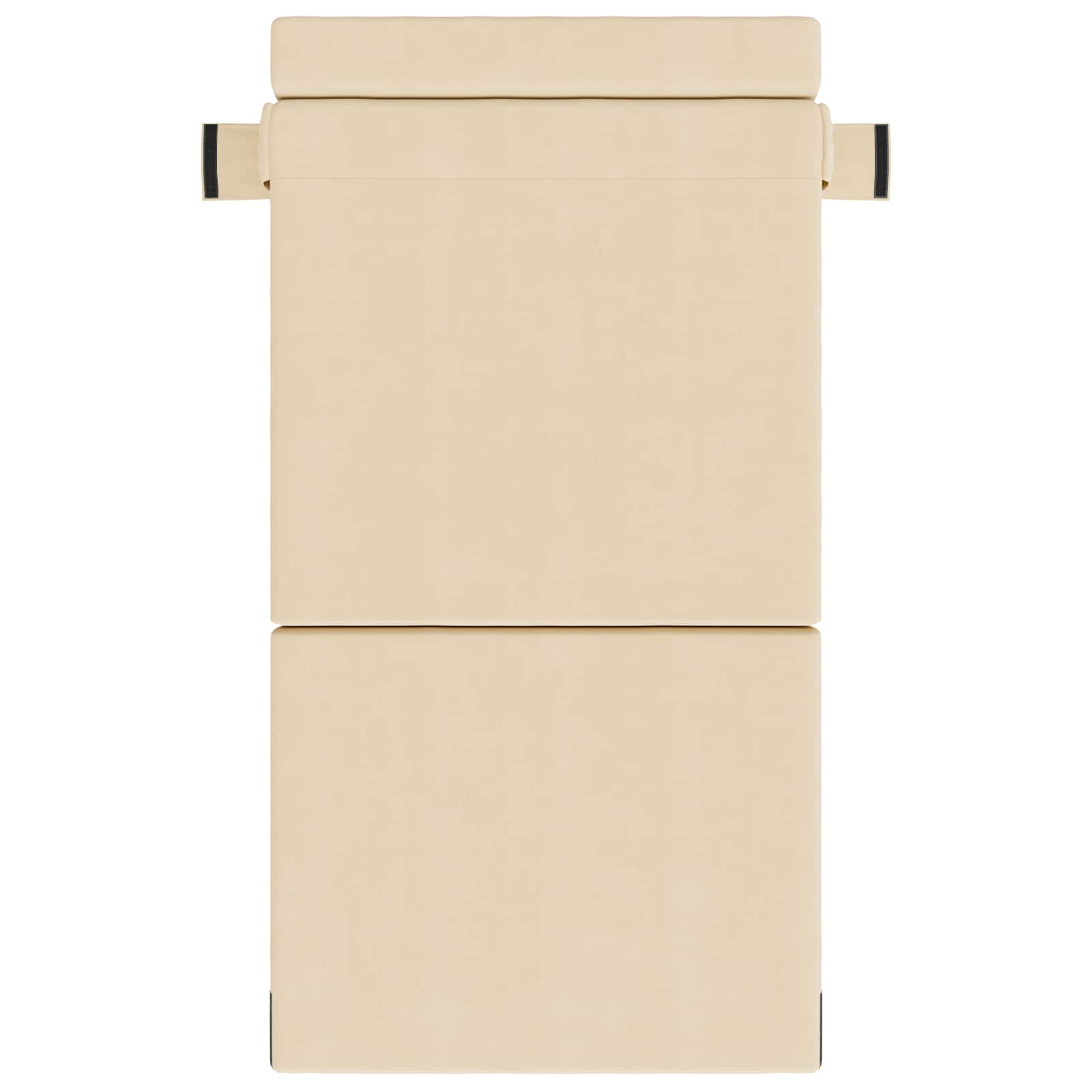 Divano Letto Pieghevole Crema 70 x 72 x 60 cm Tessuto | homemem39
