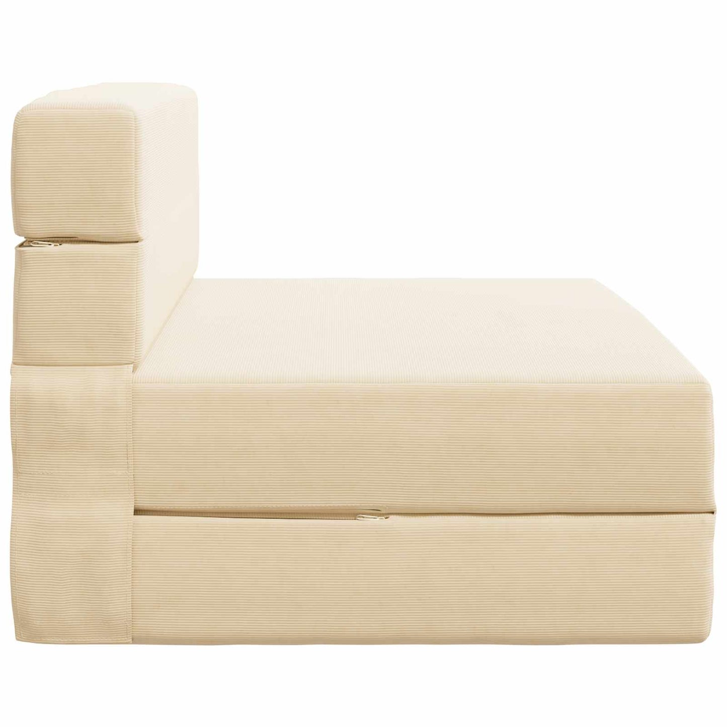 Divano Letto Pieghevole Crema 70 x 72 x 60 cm Tessuto | homemem39