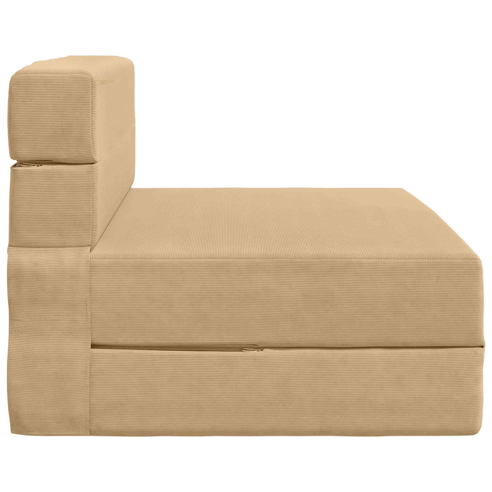 Divano Letto Pieghevole Verde Grigio 70 x 72 x 60 cm Tessuto | homemem39