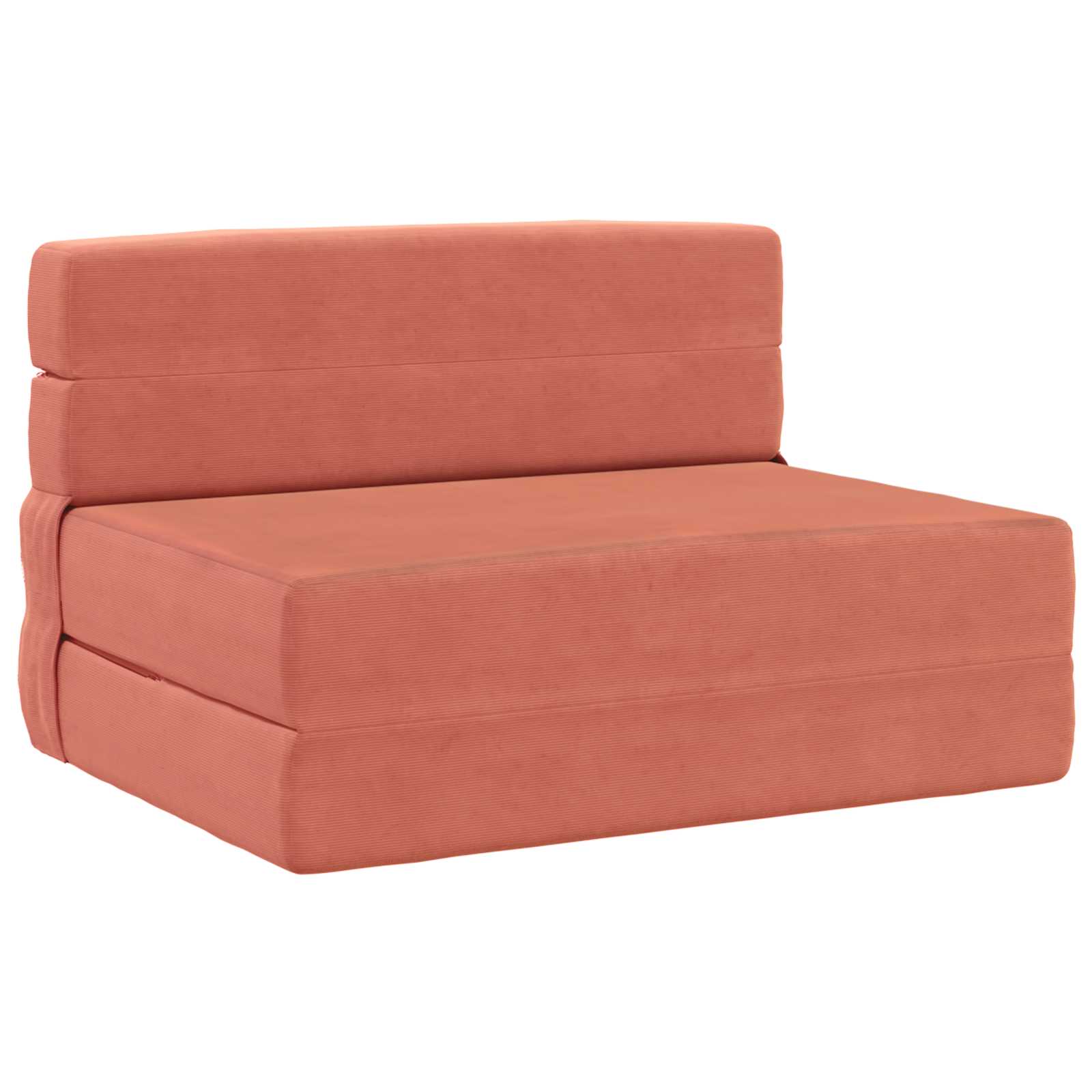Divano Letto Pieghevole Rosso Arancio 70 x 72 x 60 cm Tessuto | homemem39