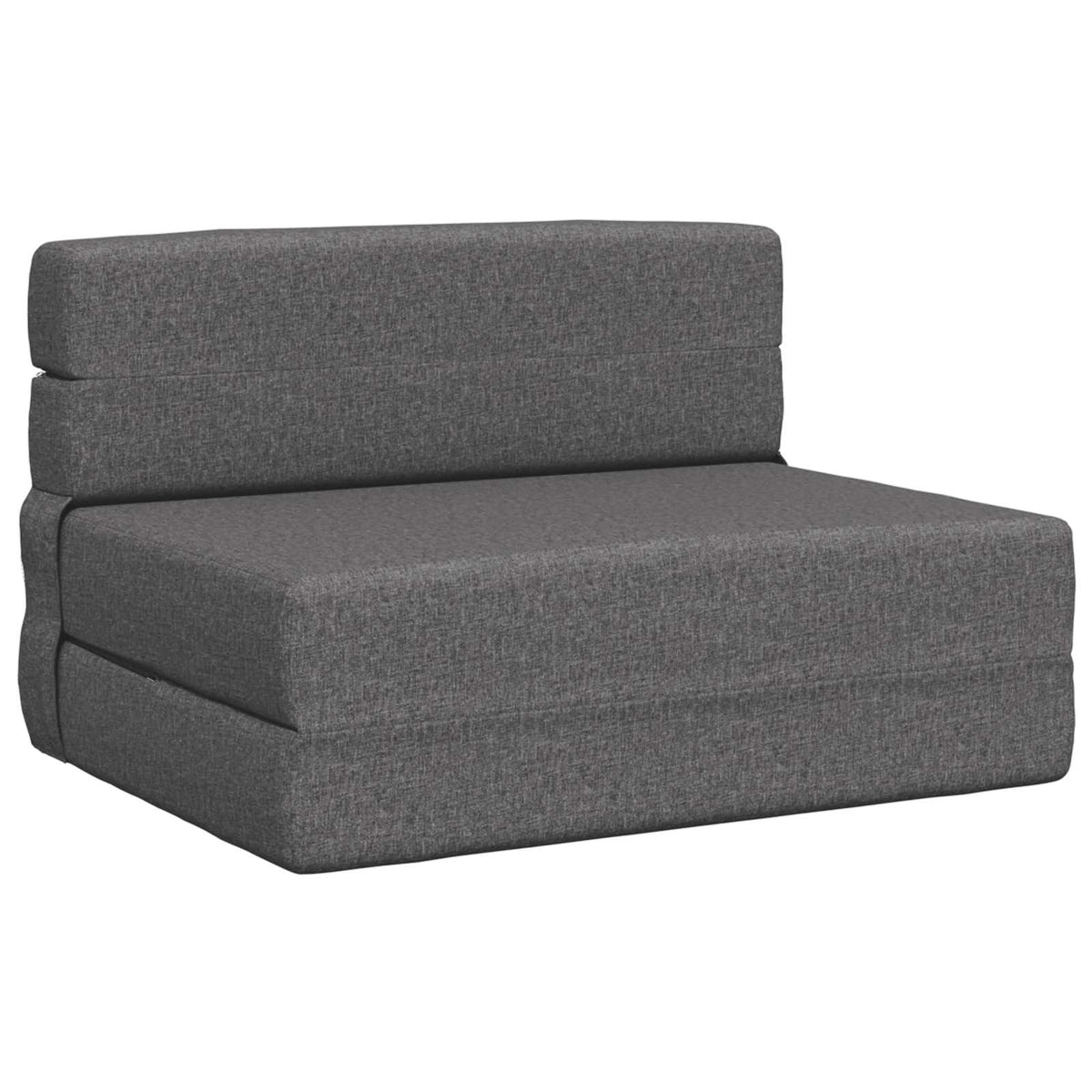 Divano Letto Pieghevole Grigio Chiaro 70 x 80 x 60 cm Tessuto