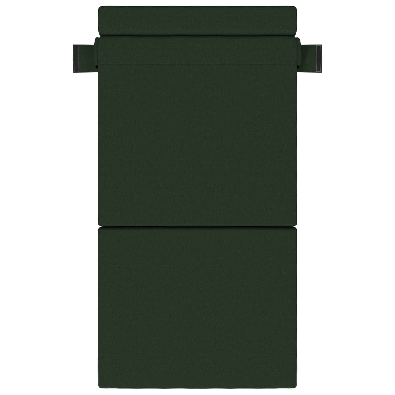 Divano Letto Pieghevole Verde Scuro 70 x 80 x 60 cm Tessuto | homemem39