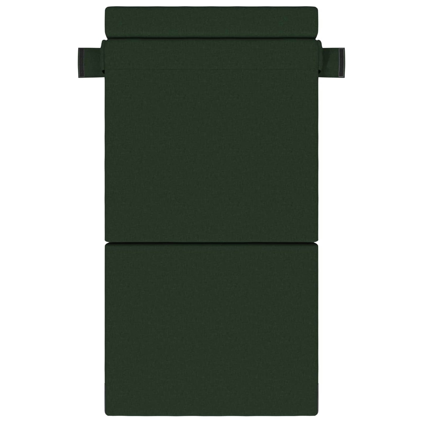 Divano Letto Pieghevole Verde Scuro 70 x 80 x 60 cm Tessuto