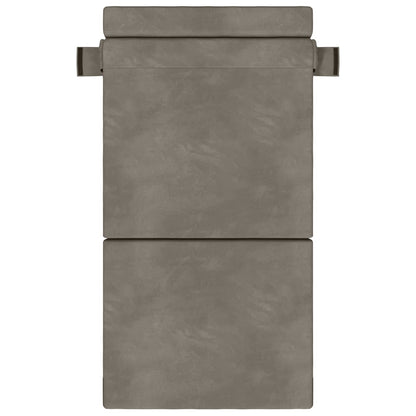 Divano Letto Pieghevole Grigio Chiaro 70 x 80 x 60 cm Tessuto