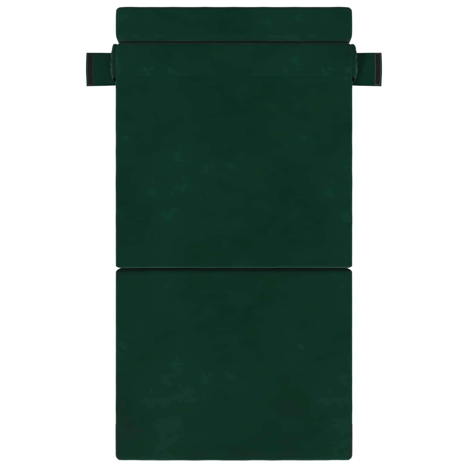 Divano Letto Pieghevole Verde Scuro 70 x 80 x 60 cm Tessuto | homemem39