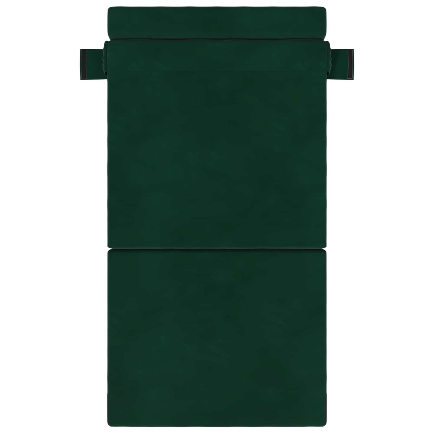 Divano Letto Pieghevole Verde Scuro 70 x 80 x 60 cm Tessuto