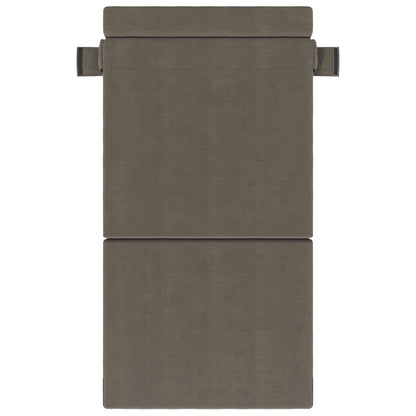Divano Letto Pieghevole Grigio Chiaro 70 x 80 x 60 cm Tessuto