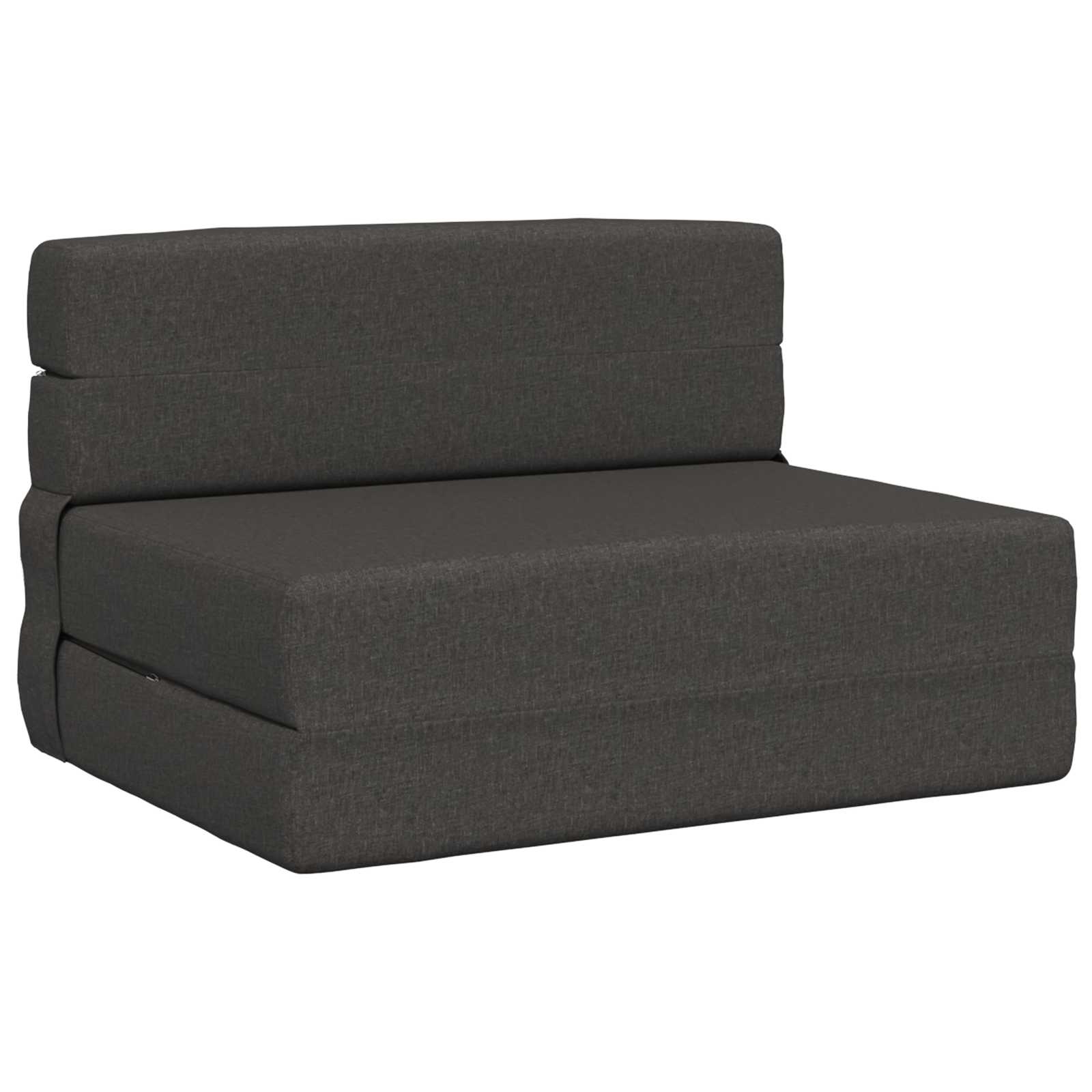 Divano Letto Pieghevole Grigio Scuro 100 x 80 x 60 cm Tessuto | homemem39