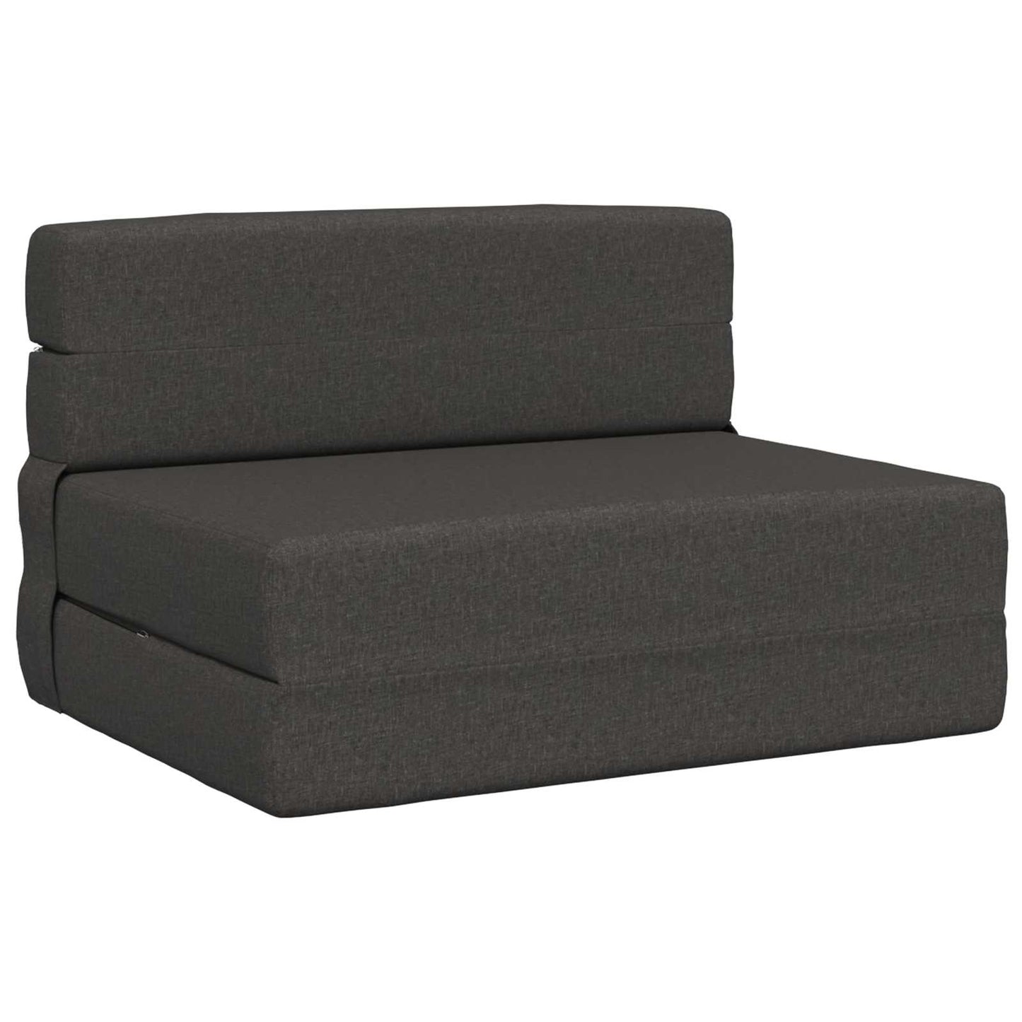 Divano Letto Pieghevole Grigio Scuro 100 x 80 x 60 cm Tessuto
