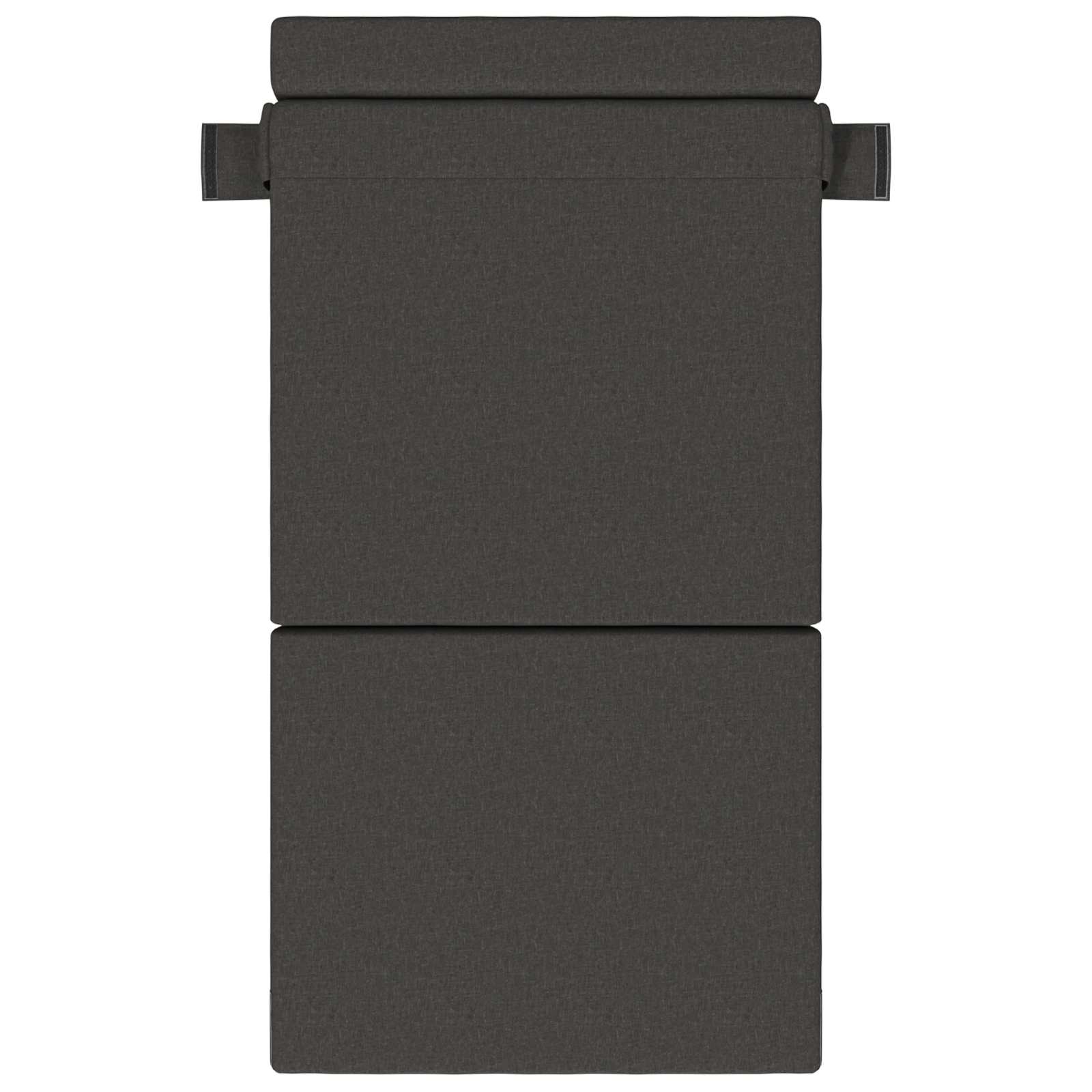 Divano Letto Pieghevole Grigio Scuro 100 x 80 x 60 cm Tessuto | homemem39
