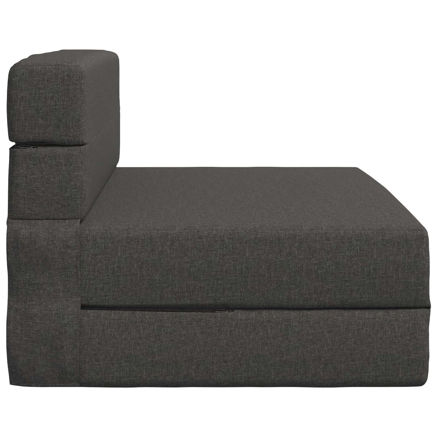 Divano Letto Pieghevole Grigio Scuro 100 x 80 x 60 cm Tessuto