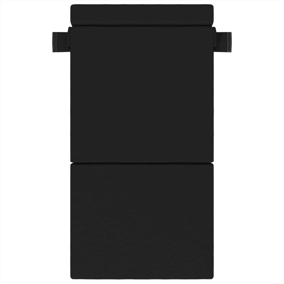 Divano Letto Pieghevole Nero 100 x 80 x 60 cm Tessuto