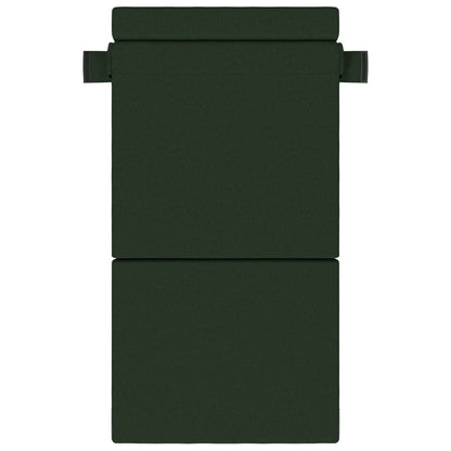 Divano Letto Pieghevole Verde Scuro 100 x 80 x 60 cm Tessuto