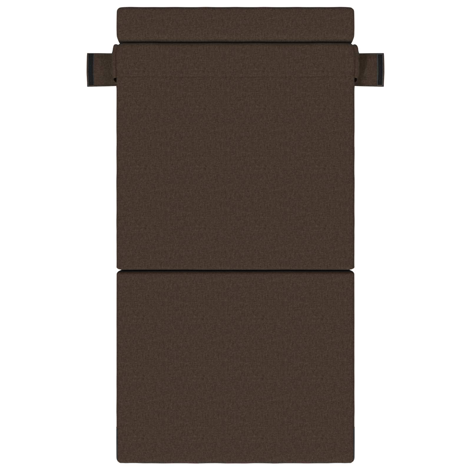Divano Letto Pieghevole Tortora 100 x 80 x 60 cm Tessuto | homemem39