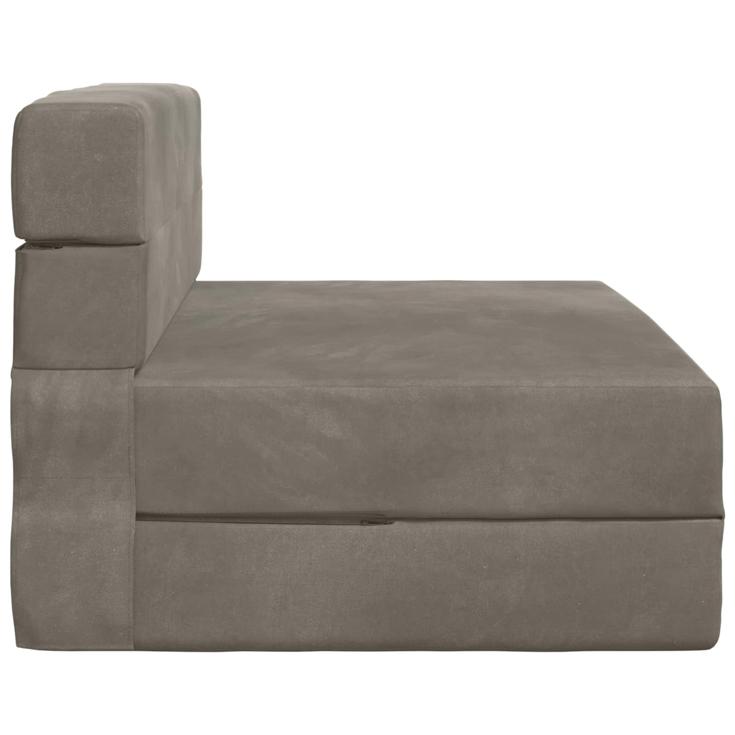 Divano Letto Pieghevole Grigio Chiaro 100 x 80 x 60 cm Tessuto
