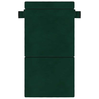 Divano Letto Pieghevole Verde Scuro 190 x 100 x 15 cm Velluto