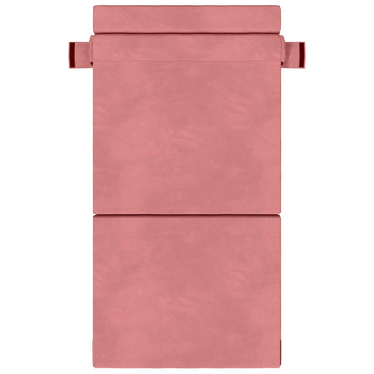 Divano Letto Pieghevole Rosa 100 x 80 x 60 cm Tessuto