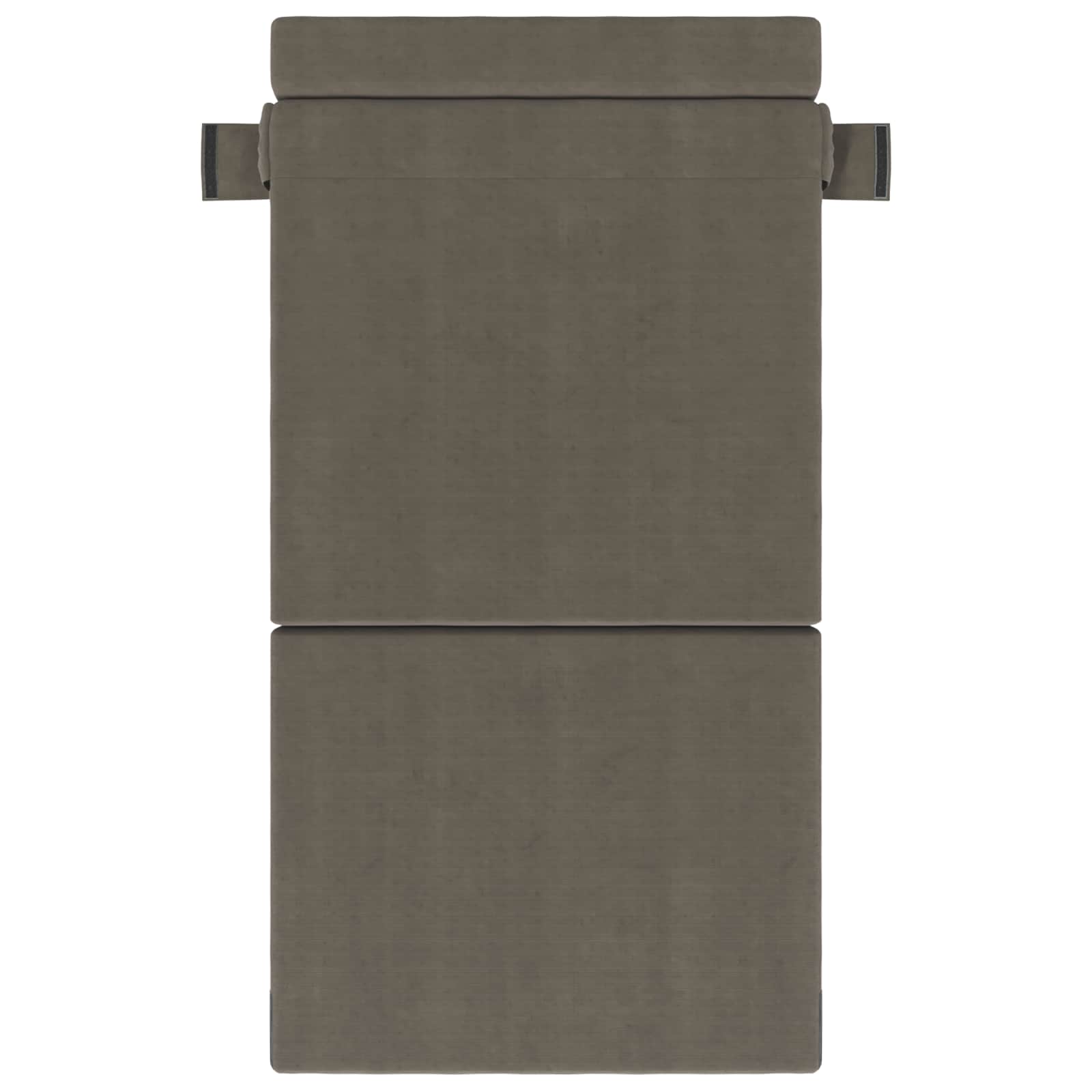 Divano Letto Pieghevole Grigio Chiaro 100 x 80 x 60 cm Tessuto | homemem39